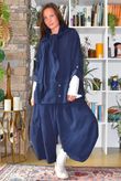 Bateau Needlecord Lazy Layer Top Navy